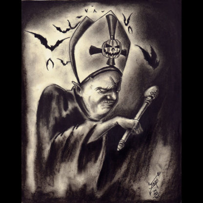 “The Black Pope of Halloween” print